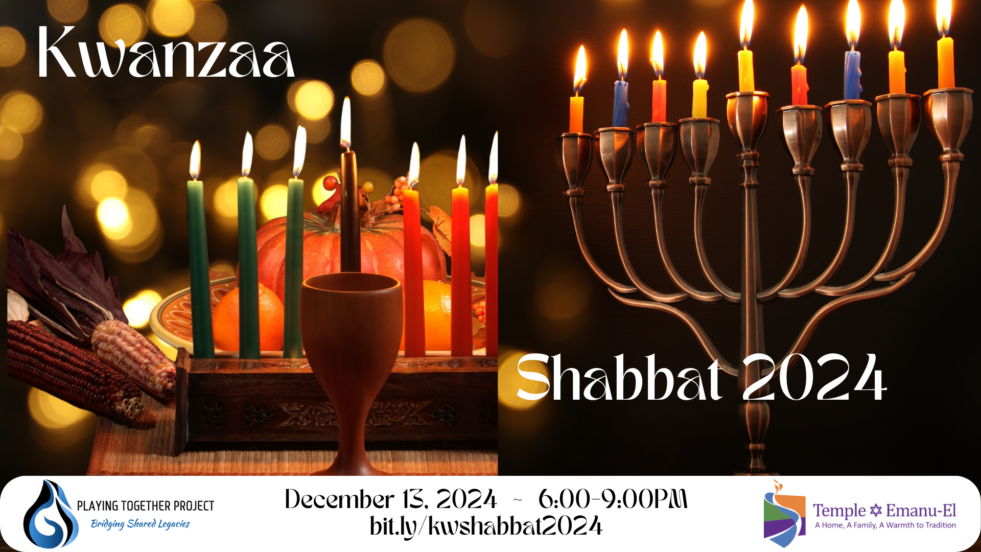 HanukKwanzaa Shabbat 2024 – December 13, 2024